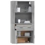 Aparador alto de madera contrachapada gris Sonoma de vidaXL, Aparadores - Ref: Foro24-3185373, Precio: 165,93 €, Descuento: %