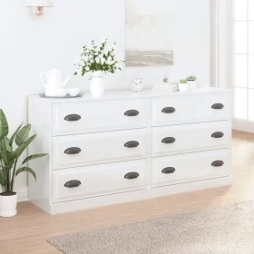 Sideboards 2 Einheiten aus glänzend weißem Sperrholz von vidaXL, Sideboards - Ref: Foro24-3185241, Preis: 169,99 €, Rabatt: %