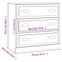 Aparadores 2 uds madera contrachapada blanco brillo de vidaXL, Aparadores - Ref: Foro24-3185241, Precio: 172,24 €, Descuento: %