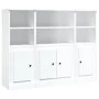 Hohe Sideboards 3 Stück Sperrholz weiß von vidaXL, Sideboards - Ref: Foro24-3185303, Preis: 203,63 €, Rabatt: %
