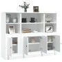 Hohe Sideboards 3 Stück Sperrholz weiß von vidaXL, Sideboards - Ref: Foro24-3185303, Preis: 203,63 €, Rabatt: %