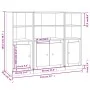 Hohe Sideboards 3 Stück Sperrholz weiß von vidaXL, Sideboards - Ref: Foro24-3185303, Preis: 203,63 €, Rabatt: %