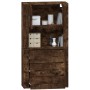 Aparador alto madera contrachapada roble ahumado de vidaXL, Aparadores - Ref: Foro24-3185388, Precio: 169,87 €, Descuento: %