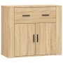 Aparadores 3 piezas madera contrachapada color roble sonoma de vidaXL, Aparadores - Ref: Foro24-3185418, Precio: 239,52 €, De...