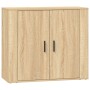 Aparadores 3 piezas madera contrachapada color roble sonoma de vidaXL, Aparadores - Ref: Foro24-3185418, Precio: 239,52 €, De...