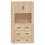 Aparador alto madera contrachapada color roble de vidaXL, Aparadores - Ref: Foro24-3185386, Precio: 180,35 €, Descuento: %