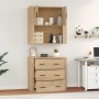 Aparador alto madera contrachapada color roble de vidaXL, Aparadores - Ref: Foro24-3185386, Precio: 180,35 €, Descuento: %
