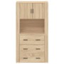 Aparador alto madera contrachapada color roble de vidaXL, Aparadores - Ref: Foro24-3185386, Precio: 180,35 €, Descuento: %