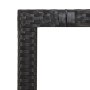 Mesa de jardín ratán PE negro y superficie madera maciza acacia de vidaXL, Mesas de jardín - Ref: Foro24-319548, Precio: 119,...