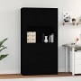 Aparador alto madera contrachapada negro de vidaXL, Aparadores - Ref: Foro24-3185384, Precio: 183,63 €, Descuento: %
