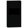 Aparador alto madera contrachapada negro de vidaXL, Aparadores - Ref: Foro24-3185384, Precio: 183,63 €, Descuento: %