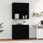 Aparador alto madera contrachapada negro de vidaXL, Aparadores - Ref: Foro24-3185384, Precio: 183,63 €, Descuento: %