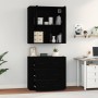 Aparador alto madera contrachapada negro de vidaXL, Aparadores - Ref: Foro24-3185384, Precio: 183,63 €, Descuento: %