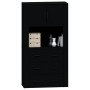 Aparador alto madera contrachapada negro de vidaXL, Aparadores - Ref: Foro24-3185384, Precio: 183,63 €, Descuento: %