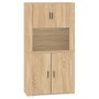 Aparador alto madera contrachapada color roble de vidaXL, Aparadores - Ref: Foro24-3185354, Precio: 160,35 €, Descuento: %