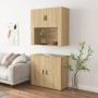 Aparador alto madera contrachapada color roble de vidaXL, Aparadores - Ref: Foro24-3185354, Precio: 160,35 €, Descuento: %