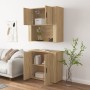 Aparador alto madera contrachapada color roble de vidaXL, Aparadores - Ref: Foro24-3185354, Precio: 160,35 €, Descuento: %