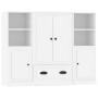 Aparadores altos 3 piezas madera contrachapada blanco de vidaXL, Aparadores - Ref: Foro24-3185319, Precio: 217,01 €, Descuent...
