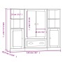 Aparadores altos 3 piezas madera contrachapada blanco de vidaXL, Aparadores - Ref: Foro24-3185319, Precio: 217,01 €, Descuent...