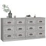 Aparadores 2 piezas madera contrachapada gris Sonoma de vidaXL, Aparadores - Ref: Foro24-3185285, Precio: 240,20 €, Descuento: %