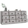 Aparadores 2 piezas madera contrachapada gris Sonoma de vidaXL, Aparadores - Ref: Foro24-3185285, Precio: 240,20 €, Descuento: %