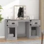 Tocador con LED color gris Sonoma 130x50x132,5 cm de vidaXL, Tocadores para dormitorios - Ref: Foro24-3185349, Precio: 167,26...
