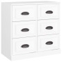 Aparadores 3 piezas madera contrachapada blanco de vidaXL, Aparadores - Ref: Foro24-3185287, Precio: 310,05 €, Descuento: %