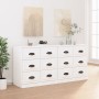 Aparadores 2 piezas madera contrachapada blanco de vidaXL, Aparadores - Ref: Foro24-3185279, Precio: 211,82 €, Descuento: %