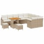Conjunto de sofá de jardín con cojín 12 pcs Beige y Crema en Sofás de exterior | Comprar online en Foru.es