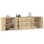 Sideboards 3 pieces sonoma oak plywood by vidaXL, Sideboards - Ref: Foro24-3185402, Price: 263,90 €, Discount: %