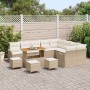 Conjunto de sofá de jardín con cojín 13 pcs Beige y Crema en Sofás de exterior | Comprar online en Foru.es