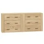 Aparadores 2 piezas madera contrachapada color roble sonoma de vidaXL, Aparadores - Ref: Foro24-3185410, Precio: 186,87 €, De...
