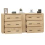 Aparadores 2 piezas madera contrachapada color roble sonoma de vidaXL, Aparadores - Ref: Foro24-3185410, Precio: 189,76 €, De...