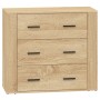 Aparadores 2 piezas madera contrachapada color roble sonoma de vidaXL, Aparadores - Ref: Foro24-3185410, Precio: 189,76 €, De...