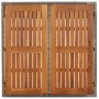 Mesa de jardín superficie de madera ratán PE gris 90x90x75 cm de vidaXL, Mesas de jardín - Ref: Foro24-319898, Precio: 130,69...