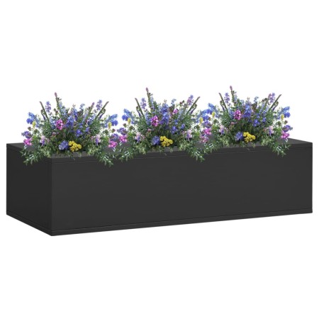 Caja de flores de oficina de acero gris antracita 90x40x23 cm en Macetas y jardineras | Comprar online en Foru.es