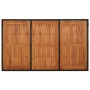 Mesa de jardín superficie de madera ratán PE negro 150x90x75 cm de vidaXL, Mesas de jardín - Ref: Foro24-319901, Precio: 169,...