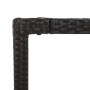 Mesa de jardín superficie de madera ratán PE negro 150x90x75 cm de vidaXL, Mesas de jardín - Ref: Foro24-319901, Precio: 169,...