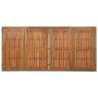 Mesa de jardín superficie de madera ratán PE gris 190x90x75 cm de vidaXL, Mesas de jardín - Ref: Foro24-319906, Precio: 179,3...