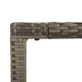 Mesa de jardín superficie de madera ratán PE gris 190x90x75 cm de vidaXL, Mesas de jardín - Ref: Foro24-319906, Precio: 179,3...