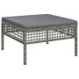 Set de muebles de jardín 5 pzas y cojines ratán sintético gris de vidaXL, Conjuntos de jardín - Ref: Foro24-3187485, Precio: ...