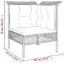 Set de muebles de jardín 3 pzas y cojines ratán sintético gris de vidaXL, Conjuntos de jardín - Ref: Foro24-3187474, Precio: ...