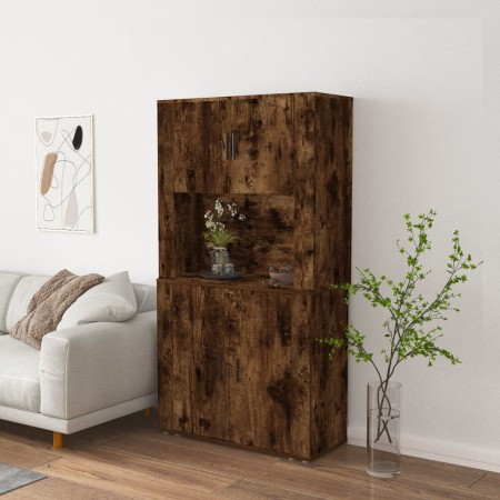Aparador alto madera contrachapada roble ahumado de vidaXL, Aparadores - Ref: Foro24-3185356, Precio: 147,92 €, Descuento: %