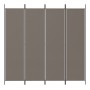 Biombo divisor de 4 paneles de tela gris antracita 200x220 cm de vidaXL, Divisores de ambientes - Ref: Foro24-350200, Precio:...