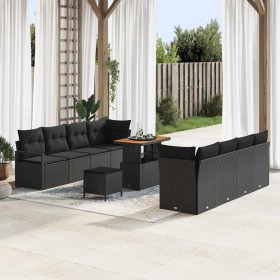 Conjunto de sofá de jardín con cojín Negro 90 x 55 x 71 cm en Sofás de exterior | Comprar online en Foru.es