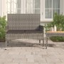 Banco de jardín de 2 plazas con cojines ratán sintético gris de vidaXL, Bancos de jardín - Ref: Foro24-319489, Precio: 85,31 ...