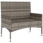 Banco de jardín de 2 plazas con cojines ratán sintético gris de vidaXL, Bancos de jardín - Ref: Foro24-319489, Precio: 85,31 ...