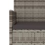 Banco de jardín de 2 plazas con cojines ratán sintético gris de vidaXL, Bancos de jardín - Ref: Foro24-319489, Precio: 85,31 ...