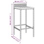 Mesa bar y taburetes jardín 9 pzas madera acacia ratán PE gris de vidaXL, Conjuntos de jardín - Ref: Foro24-3187689, Precio: ...