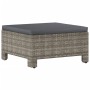 Set de muebles de jardín 9 pzas y cojines ratán sintético gris de vidaXL, Conjuntos de jardín - Ref: Foro24-3187290, Precio: ...
